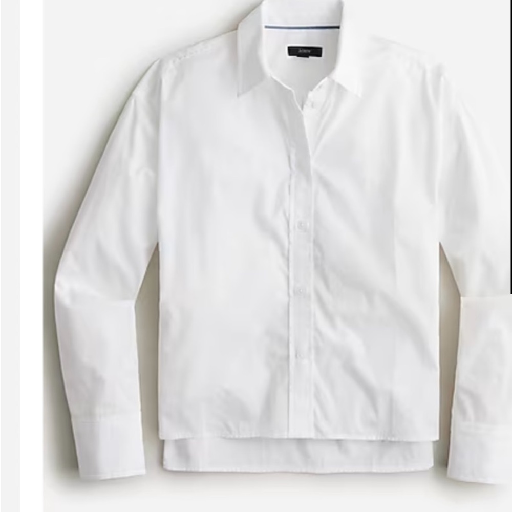 J Crew Factory Cropped Oxford Shirt xxl